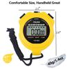 PULIVIA Sports Stopwatch Single Lap Split Digital Stopwatch for Sports Kids and Yellow Timer, Coaches, Swimming, Running,