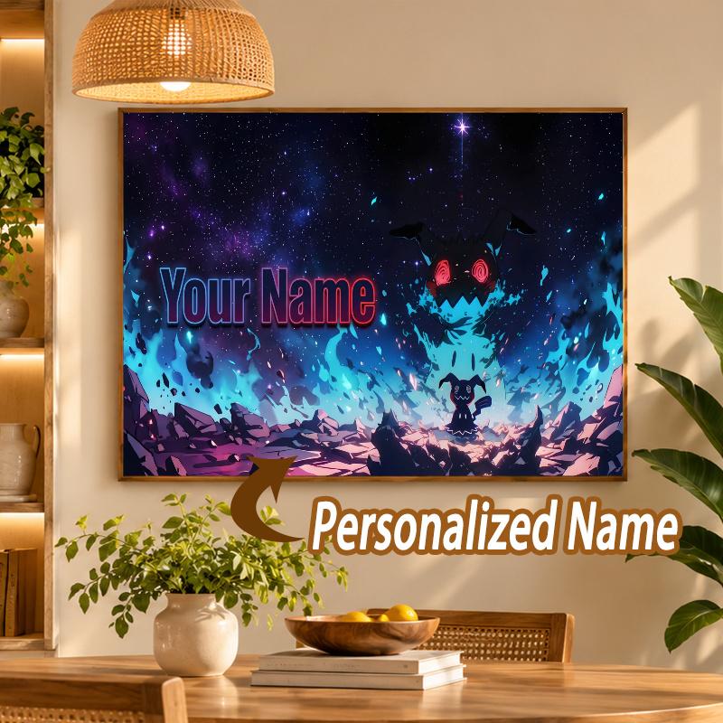 Darkrai Custom Name Diamond Painting Personalized 5D Full Drill DIY Diamond Art Home Decor