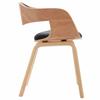 Dining Chairs 2 Pcs Bentwood and Faux Leather