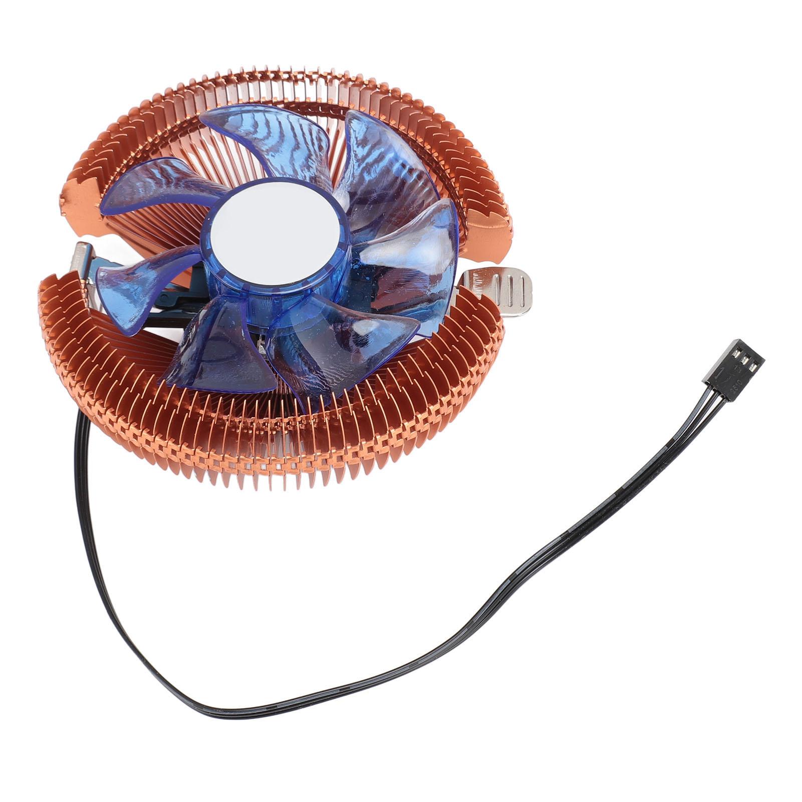 

Алюминиевый кулер для ЦП с динамической подсветкой для Intel LGA 775 1155 1156 1200 DC12V