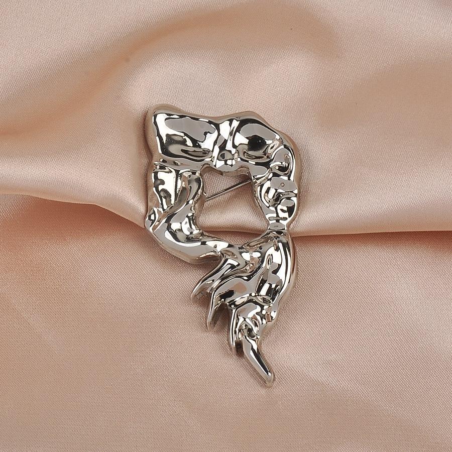 High-end Metal Irregular Brooches for Women Exquisite Decorative Lapel Pins Fashion Jewelry Clothing Badge Accessories