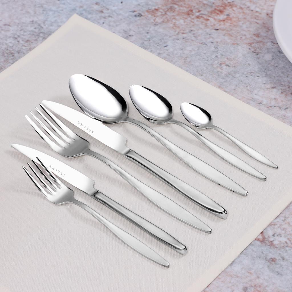 Serenk Milan Stainless Steel Cutlery Set 42 Pieces