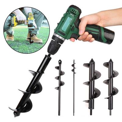 Power Planter Gardening Supplies Flower Spiral Drill Bit Ground Drill Flower Planter Digging Auger