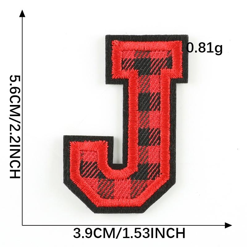 Computer Embroidery Label Cloth Embroidery English Alphabet Embroidery Badge Sticker Clothing Accessories Hat Accessories Patch Cloth Sticker