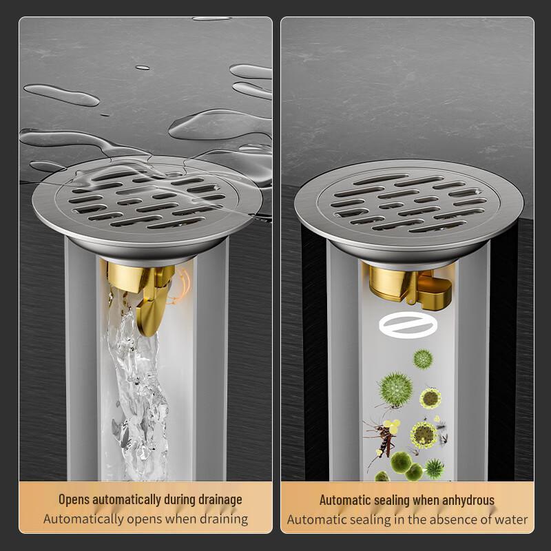 MDNG 304 Stainless Steel Bathroom Washing Machine Dual-Use Floor Drain