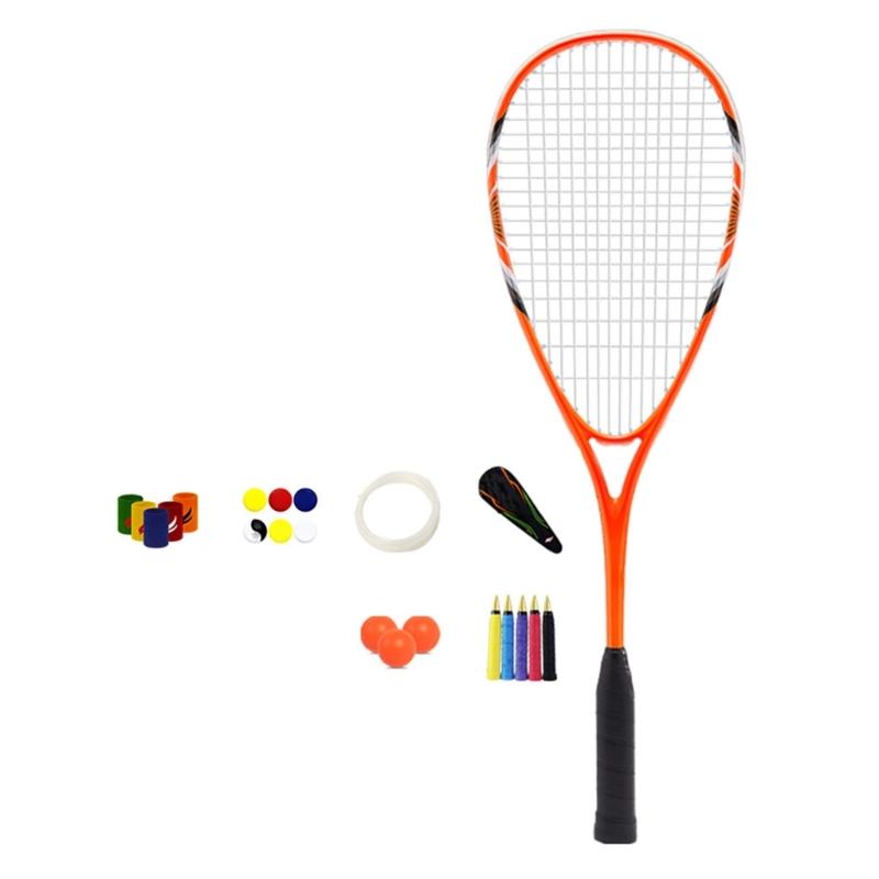 Beginner Training Squash Racket NonSlip Handle Aluminum Alloys Frame Squash Racquet Squash Training Paddles for Men Women