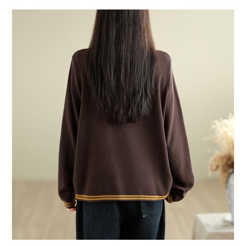 DIMANAF 2026 Autumn Winter New Plus Size Women Pullovers Knitted Shirt Long Sleeve O-Neck Casual Vintage Lady Tops Tees