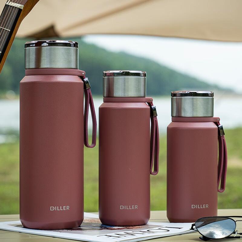 Diller Light Jump Series 304 Stainless Steel Thermos Bottle with Tea Infuser