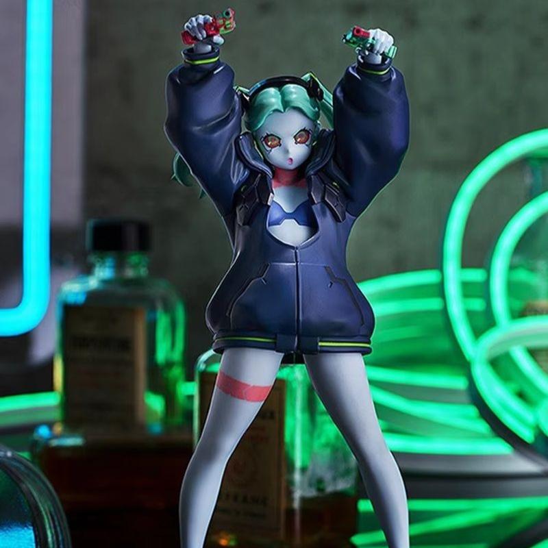 Anime Game Cyberpunk: Edgerunners Rebecca Figure Standing Model Plaything Birthday Present Collection Aciton Figure Desk Ornament Gift