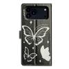 For iPhone 17 Pro Case Pattern Printing Wallet Stand Flip Leather Phone Cover with Strap