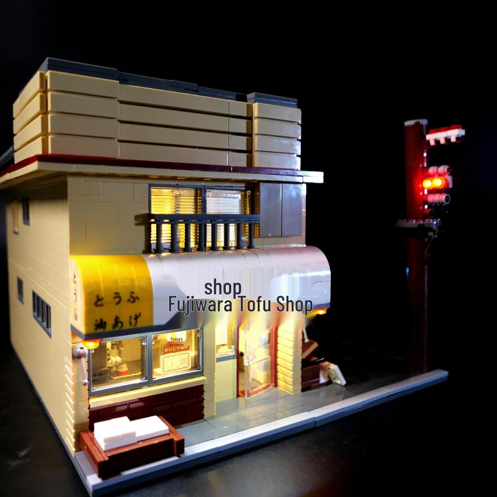 Remote Control Lights for Cada C61031 Initial D Takumi Fujiwara Tofu Shop Model