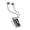 Neckband Clip Bluetooth Earphones IPX4 Sweatproof Clear Call Headset with Digital Display for Daily Commute