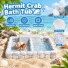 Anti-Drowning Hermit Crab Bath Tub 2-in-1 Reptile Water Basin Small Pet Water Basin  Crawling Pet