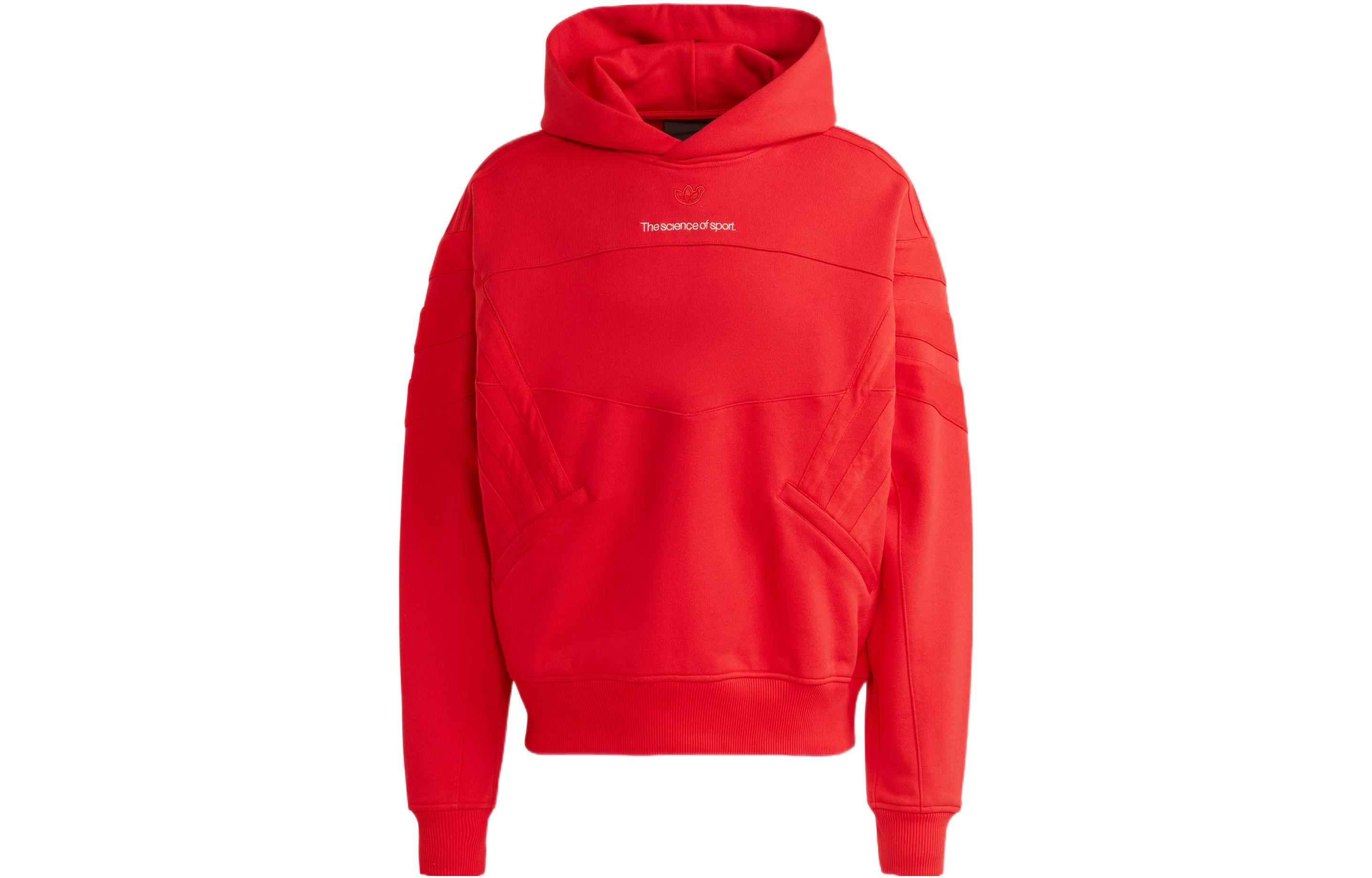 Adidas Originals Blue Version Collection Sweatshirts Men s Light Scarlet Hooded Moderate Regular IA2477 S