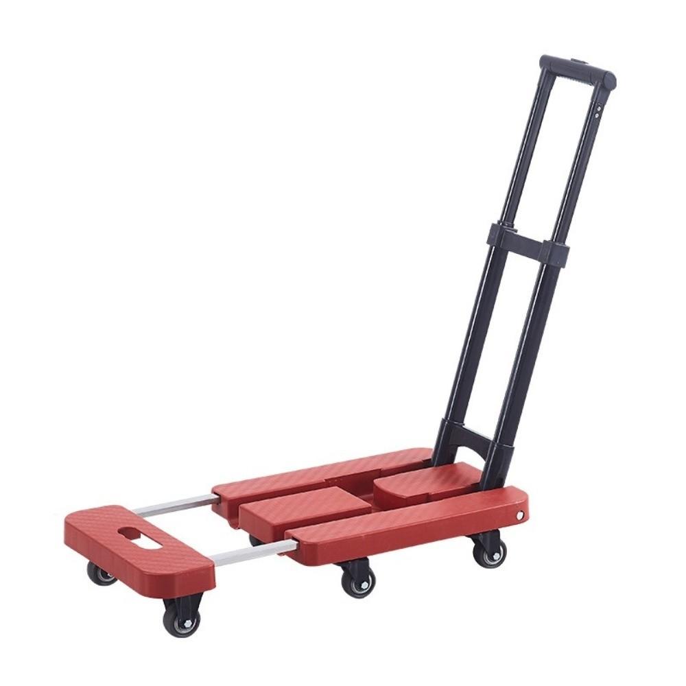 Strong Load-Bearing Foldable Hand Truck Labor-Saving Flatbed Cart Portable Trolley Cart Garden
