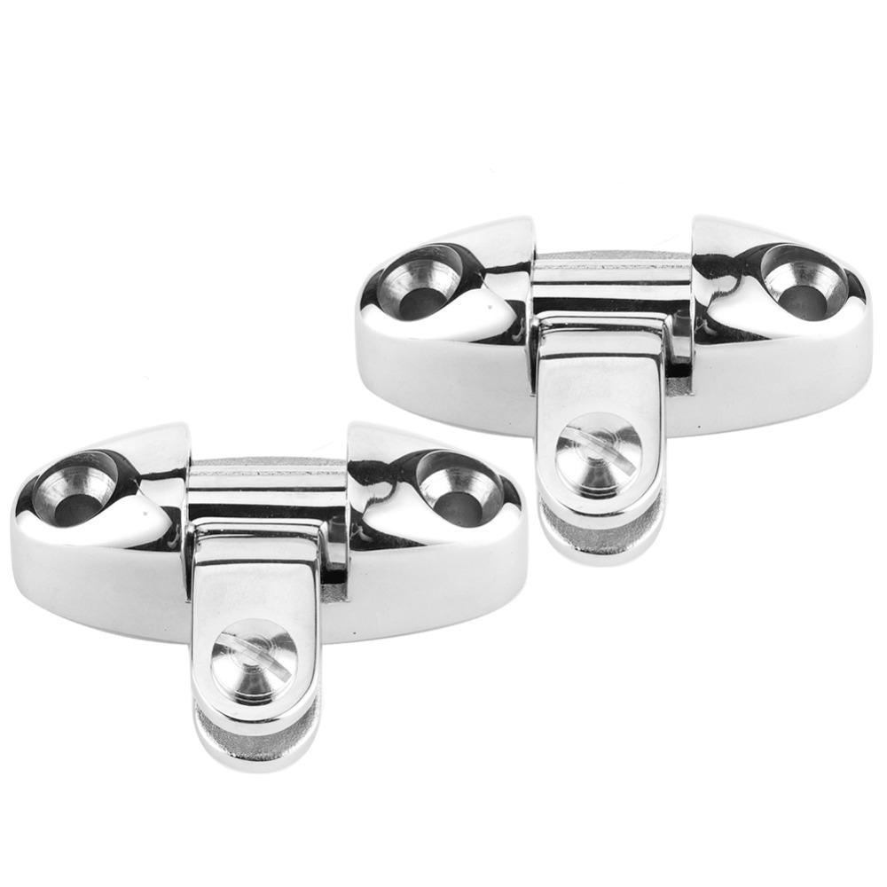 1 Pair 180 Degree Adjustable Bimini Top Hinge Stainless Steel 316 Boat Bimini Top Mount  Side Mount
