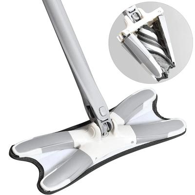 Bodenwischer Typ X mit Ersatz-Wischpads, selbstauswringender Flachwischer, freihändiges Waschen, Haushaltsbodenwischer, Reinigungswerkzeug für zu Hause