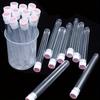 20pcs Empty Eyelash Brushes Tubes Container Reusable Crystal Lash Mascara Wand Flask Case