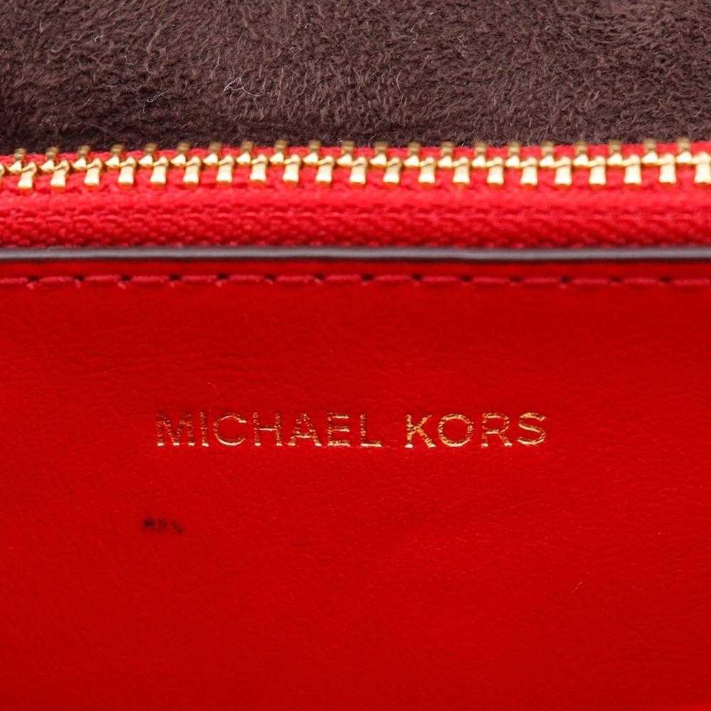 Michael Kors ChainShoulder Shoulder Bag CECE Red Leather Women Used
