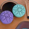 3 Inches 6 Tones Carbon Steel Tongue Drum Mini Hand Pan Drums Drumsticks Music Tambourine Drum With Drum Sticks