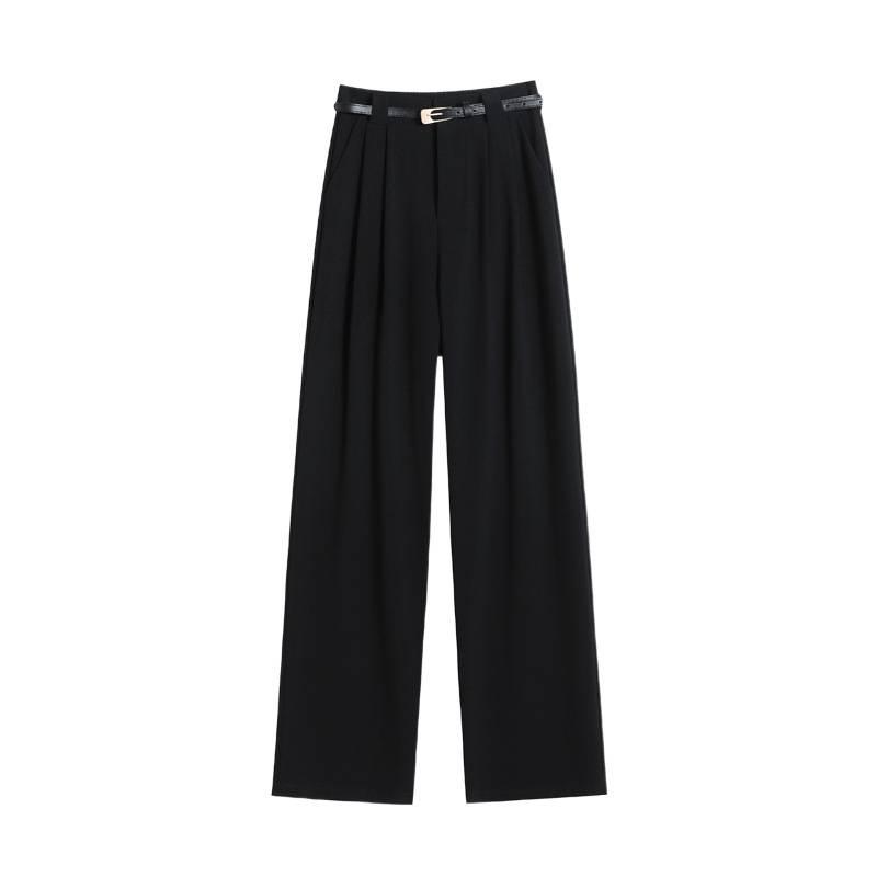 Spring 2026 Women's High Waist Wide Leg Straight Suit Pants