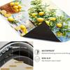 1Pcs Lemon Fruit  Rubber Drying Mat Tableware For Coffee Shop Kitchen Carpet Tableware Durable Diatom Mud Table Mat Pet Coffeeware Mat