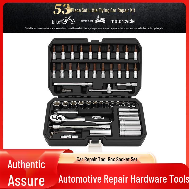 53-Piece Auto Repair Socket Wrench Set