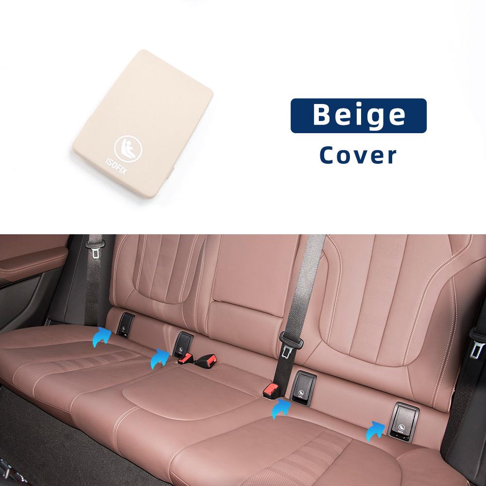 Car Accessories Backseat Buckle Cover 2020-2026 For BMW X6 G06 Rear Child Seat Anchor Safety ISOFIX Cover