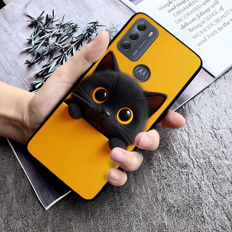 

Phone Case For Moto G85 G55 G05 G14 G75 G31 G50 G10 G20 G30 G60 G13 G32 G84 G54 G53 G72 G24 Power Black Cats Moto G24