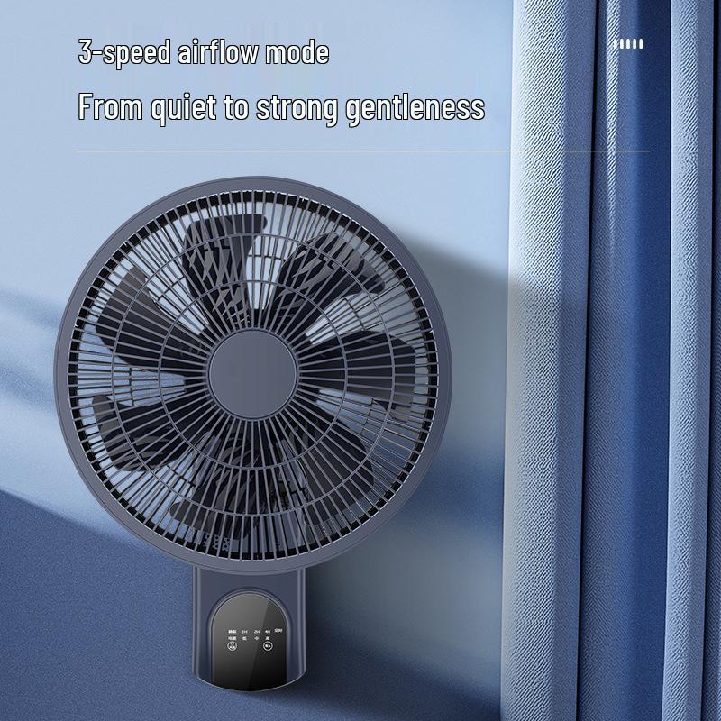 Silent Wall Fan: Energy-Saving 3-Speed Household Air Circulator for Living Room