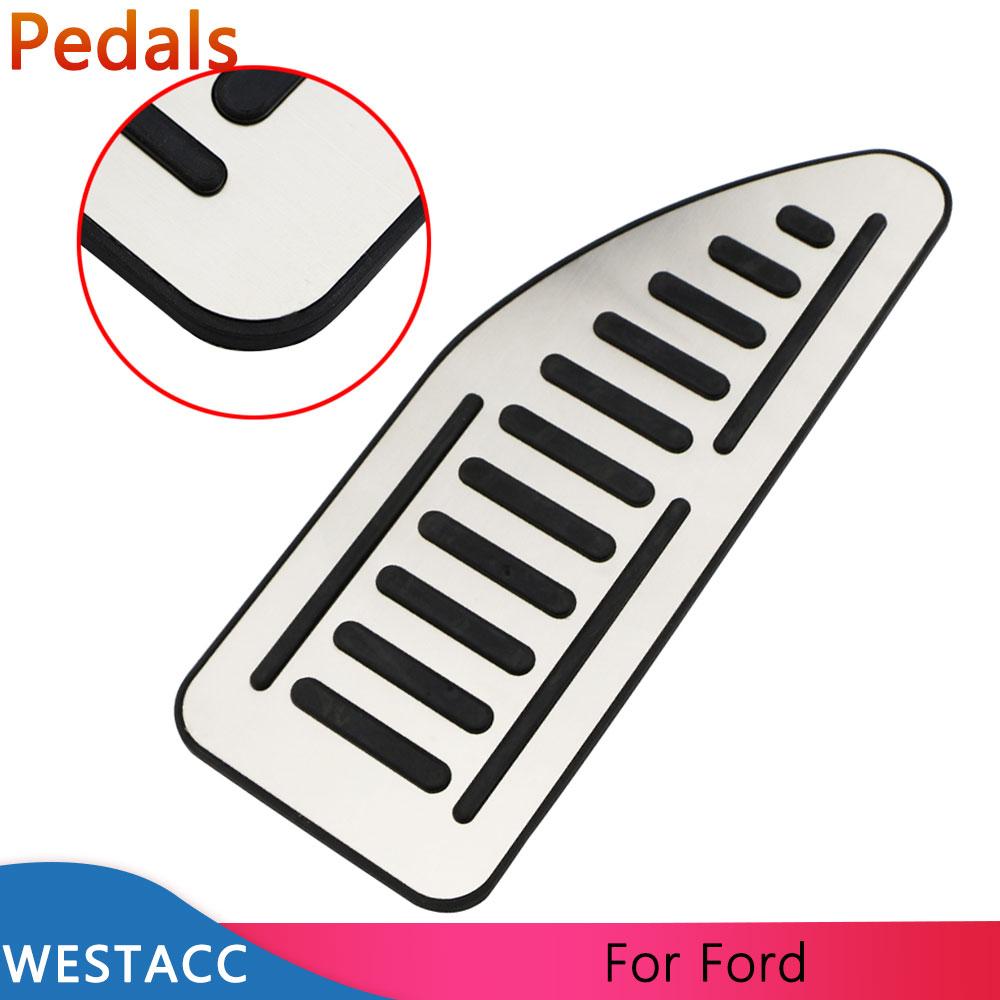 Edelstahl Auto Dead Pedal Fußstütze Pedalabdeckung für Ford Focus 2 3 4 MK2 MK3 MK4 2005- Kuga Escape LHD