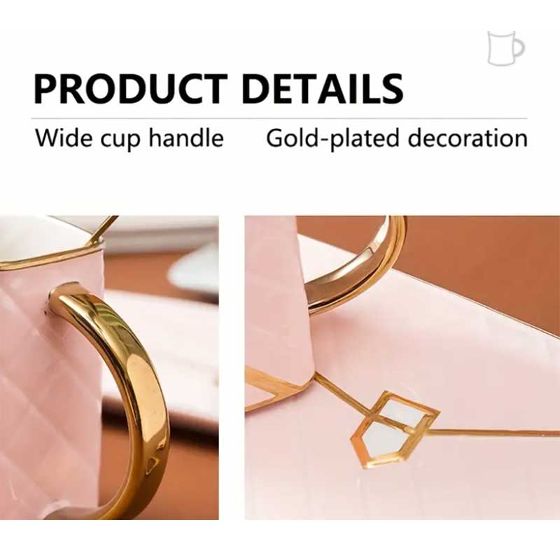 Bag-shaped Mug Ceramic Coffee Cup And Saucer 1 Set Afternoon Tea Dessert Ceramic Plate Cup Luxury Creative Gift, Teacher Appreciation Gifts