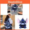 Stitch tegneserie plysjryggsekk med polstrede skulderstropper for daglig bruk
