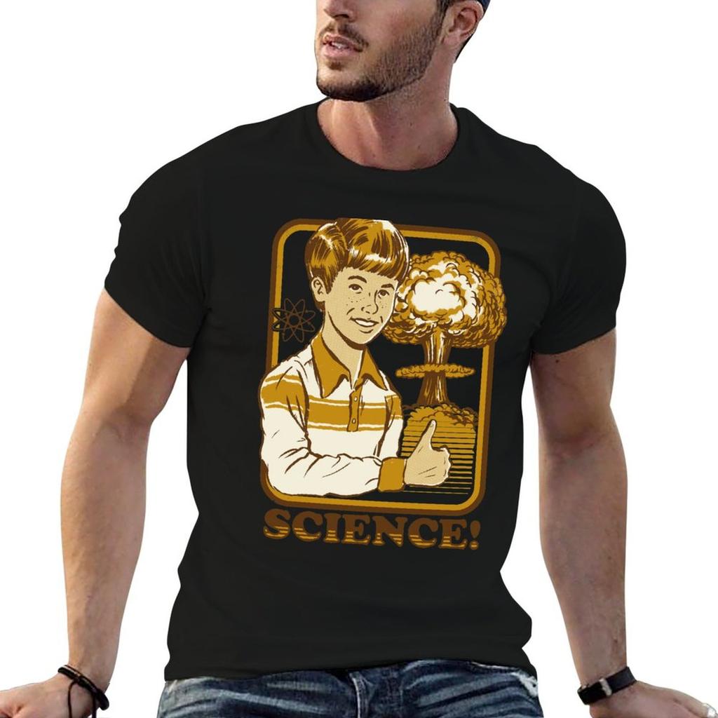 Science! T-Shirt Man Graphic T Shirt Man Tshirt T Shirts for Man Cotton Soft T-shirt