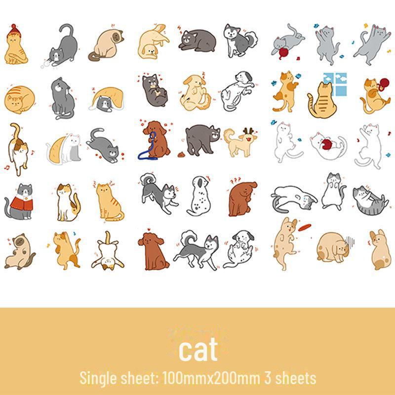 Yuezhen: 3-Piece Japanese Sticker Set - Characters, Plants, Planets, Animals, & Food; 24 Varieties