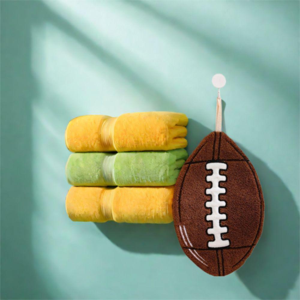 Quick Drying Cleaning Towel Thicker Cartoon Dishcloths Kitchen Tools Basketball Hand Towel  Kitchen