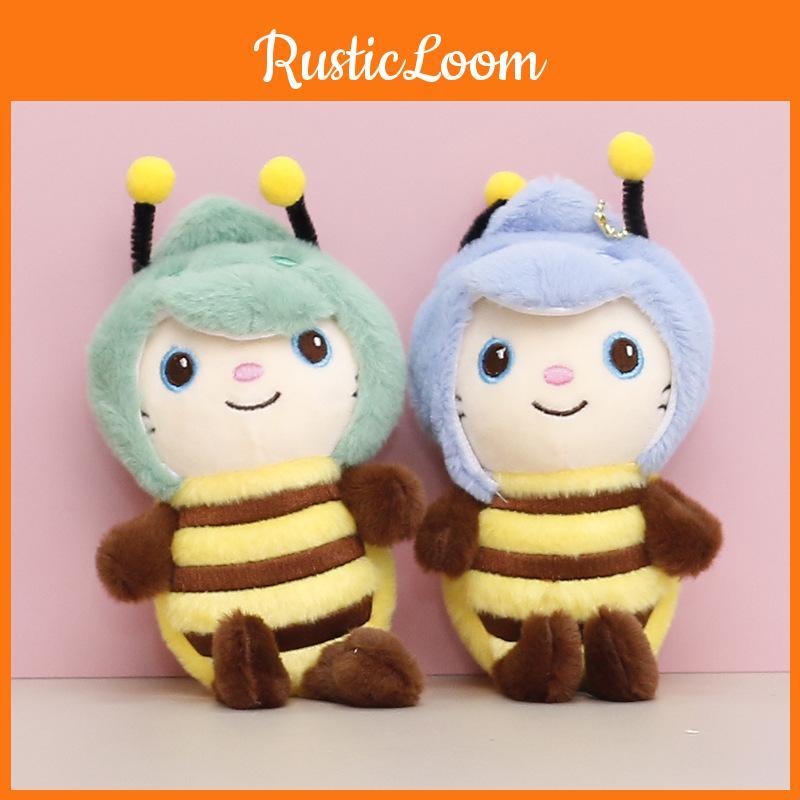 Delightful Bee Plush Character Keychain For Girls Fashionable Cute Bag Accessory