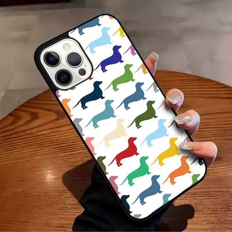 Dackel Teckel Dackel Hund Handyhülle Für iPhone 17 Air 16 15 14 13 12 11 Pro Max Max Plus Bumper Hülle Abdeckung