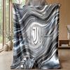 Coperta a tema Juventus FC Morbida coperta in flanella Coperta morbida tipo plaid Coperta accogliente per divano e letto per arredamento domestico