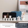 Shangqi White Porcelain Gaiwan Travel Tea Set