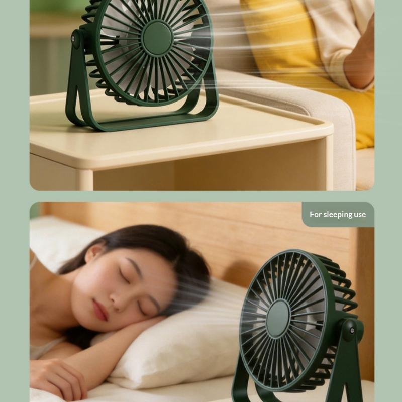 1 Set Portable Mini USB Fan Quiet Cooling for Office Use and Student Efficiency