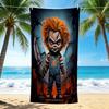 1Pc Horror Doll Knife Beach Towel Quick Dry Multiuse For Beach Pool Gym Yoga Home Travel Christmas Halloween Xmas Gift L114