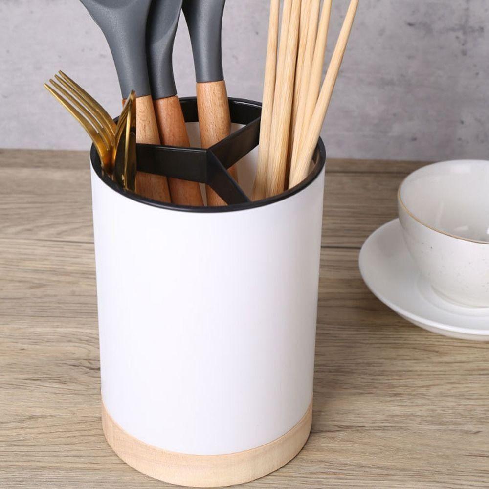 Detachable Design Cutlery Drainer Three Compartments Tableware Storage Kitchen Tools  Kitchen Use