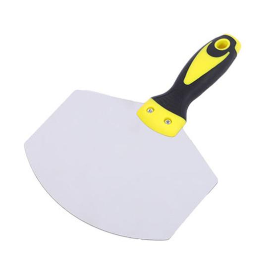 

Переносная лопата для шпатлевки гипсокартона с изогнутым лезвием и нескользящей ручкой. Дугообразная лопата для шпатлевки.