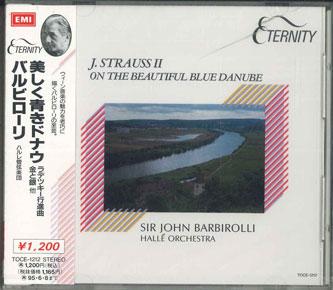 

CD JOHN BARBIROLLI, HARLE ORCHESTRA - J Strauss On The Beautiful Blue Dan TOCE1212PROMO EMI 1993 Japan ObiClassical Used