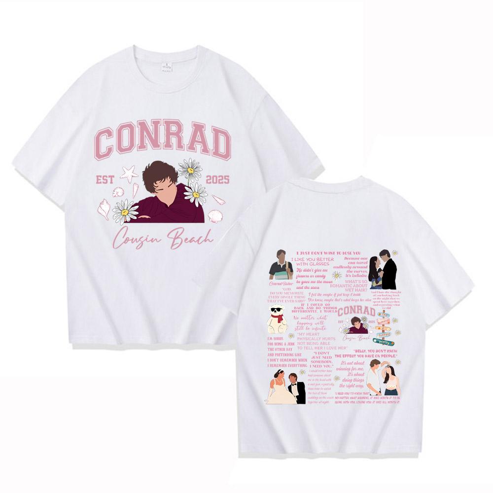 Team Conrad Belly Jeremiah 2025 Shirt The Summer I Turned Pretty Graphic Shirts Fan Gift High Quality Cotton T Shirt