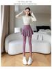 Damen High-Waist Culottes mit Rock & Yoga Leggings (Übergröße)