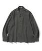 UNIFORM BRIDGE Vintage Linen Pocket Shirt Charcoal
