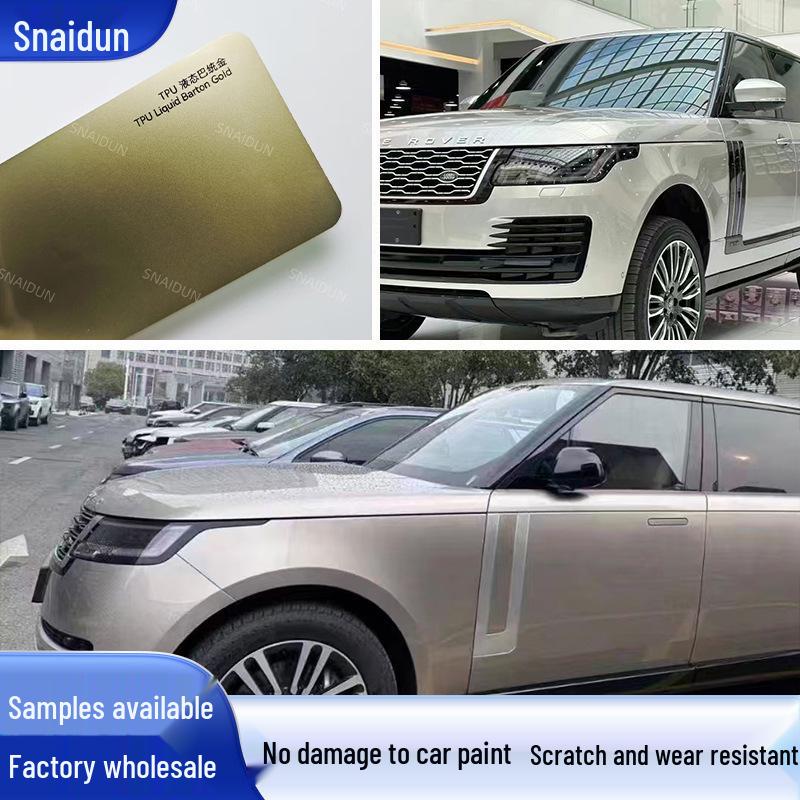 

Gold Car Body TPU Color-Changing Film - Invisible, Anti-Scratch, Full Paint Protection Wrap Liquid Batong Gold