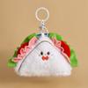 Mini Snack Burger Pendant Plush Toy Doll Sushi French Fries Bread Food Key Holder Horn Bag Pendant Keychain